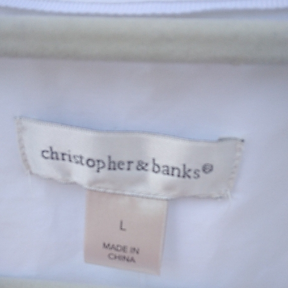 Christopher & Banks White Shirt - Picture 2 of 7